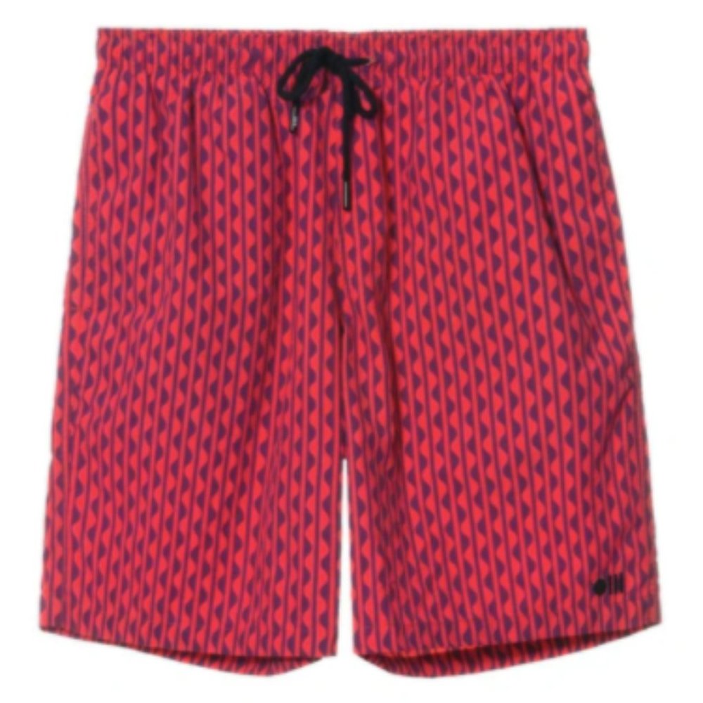 Solid & Striped Men's Red Printed Swim Trunks